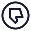 Thumbsdownellipse icon with stroke sharp style