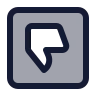 Thumbs Down Rectangle icon preview