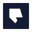 Thumbsdownrectangle icon with solid sharp style