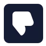 Thumbs Down Rectangle icon preview
