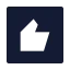 Thumbsuprectangle icon with solid sharp style