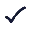 Tick icon with solid standard style