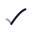 Tick icon with twotone rounded style