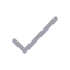 Tick icon with duotone rounded style