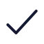 Tick icon with duotone standard style