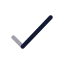 Tick icon with twotone rounded style