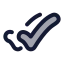 Tickdouble icon with duotone rounded style