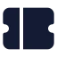 Ticket icon with solid standard style