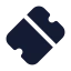Ticket icon with solid standard style