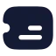 Ticket icon with solid rounded style