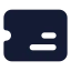 Ticket icon with solid standard style