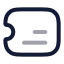 Ticket icon with twotone rounded style