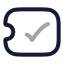 Ticketcheck icon with twotone rounded style