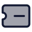 Ticketminus icon with duotone standard style