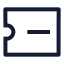 Ticketminus icon with stroke sharp style