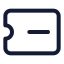 Ticketminus icon with stroke standard style