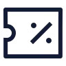 Ticket Percent icon preview