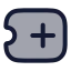 Ticketplus icon with duotone rounded style