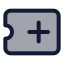 Ticketplus icon with duotone standard style