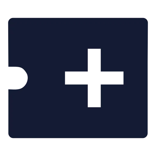 Ticket Plus Icon in Solid Sharp style