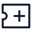 Ticketplus icon with stroke sharp style