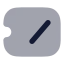 Ticketslash icon with bulk rounded style