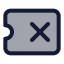 Ticketx icon with duotone standard style