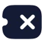 Ticketx icon with solid rounded style