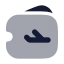 Ticketsplane icon with bulk rounded style