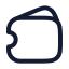 Tickets icon with stroke rounded style
