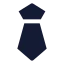 Tie icon with solid sharp style