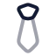Tie icon with twotone rounded style