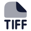 Tiff icon with bulk rounded style