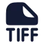 Tiff icon with solid rounded style