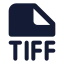 Tiff icon with solid standard style