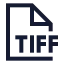 Tiff icon with stroke sharp style