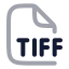 Tiff icon with twotone rounded style