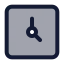Time icon with duotone standard style
