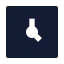 Time icon with solid sharp style