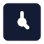Time icon with solid standard style