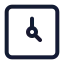Time icon with stroke standard style