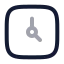 Time icon with twotone rounded style