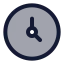 Time icon with duotone standard style