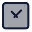Time icon with duotone standard style