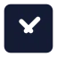 Time icon with solid standard style