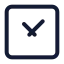 Time icon with stroke standard style