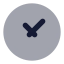 Time icon with bulk rounded style