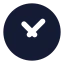 Time icon with solid standard style