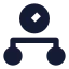 Timemanagementcircle icon with solid sharp style