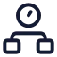 Timemanagement icon with stroke standard style